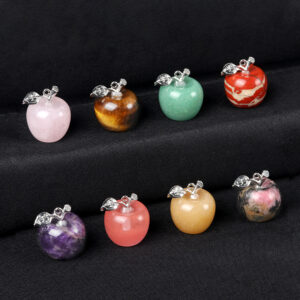 Mini Apple Pendant天然水晶小苹果吊坠