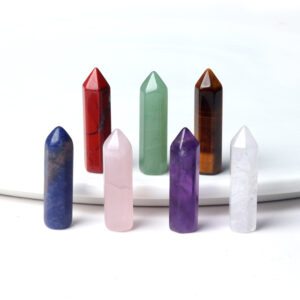 Customizable Semi-Precious Stone Crystal Points - Manufacturer-Direct with OEM/ODM Service for Spiritual, Decor, and Retail Markets Single pointy hexagonal column natural crystal stone