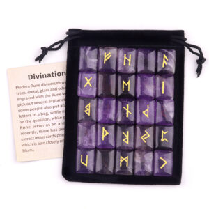 Customizable Semi-Precious Stone Rune Sets - Manufacturer-Direct with OEM/ODM Service for Divination, Spiritual, and Retail Markets Rune-engraved stone