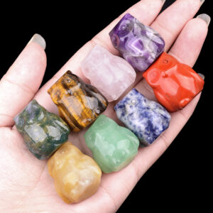 Amethyst Tiger Eye Owl Customizable Semi-Precious Stone Animal-Shaped Carvings - Manufacturer-Direct with OEM/ODM Service for Jewelry, Home Decor & Gifting Scenarios