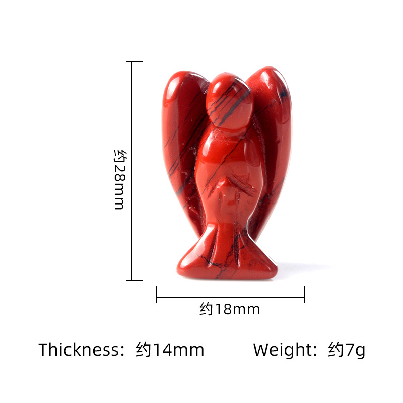 Little Angel Natural Crystal Agate Stone Carving Figure Customizable Semi-Precious Stone Angel Carvings - Manufacturer-Direct with OEM/ODM Service for Spiritual, Jewelry & Gifting Scenarios - 이미지 4