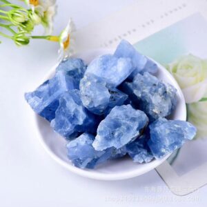 kyanite Natural Blue Calcite Rough Stones - Manufacturer-Direct Semi-Precious Stones for Jewelry Making, Home Decor & Spiritual Scenarios